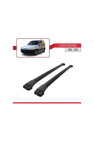 Citroen Berlingo 1996-2003 Arası İle Uyumlu Ace-1 Ara Atkı Tavan Barı Siyah