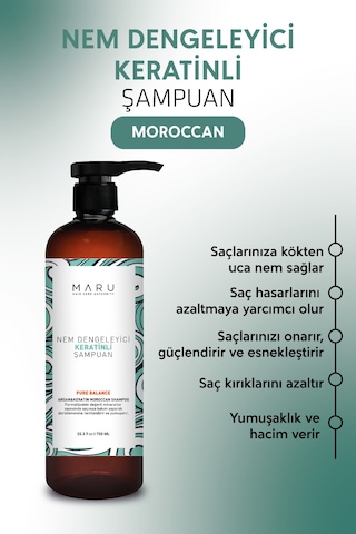 Maru Nem Dengeleyici Keratinli Şampuan 750 Ml