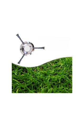 Monyee Yeni Model 9 İnç Çelik Tel Çim Kesici, 6 Bıçaklı Ormanlık Çalı Kesme Aleti, Evrensel Bahçe Weed Kaldırma Aracı 200mm, 250g Hafif Tasarım