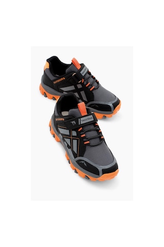 Tonny Black Termo Taban Su İtici Kumaş Cırtlı Çocuk Unisex Füme Oranj Trekking Ayakkabı Tbtmkd025 Füme Oranj