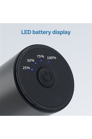 Yaozixa Taşınabilir Elektrikli Sigara Öğütücü Usb Arayüzü Tam Otomatik Alüminyum Alaşımlı Öğütücü Yükseltilmiş Dört Katmanlı Tas