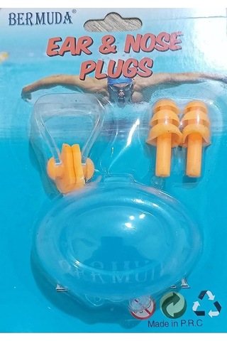 Bermuda Silikon Kulak Tıkacı Ve Burunluk Set 001