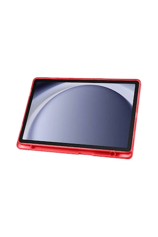 Samsung Uyumlu Galaxy Tab A9 Plus A11+ Üçgen Standlı Uyandırma Fonksiyonlu Tablet Kılıfı Kapaklı Kılıf