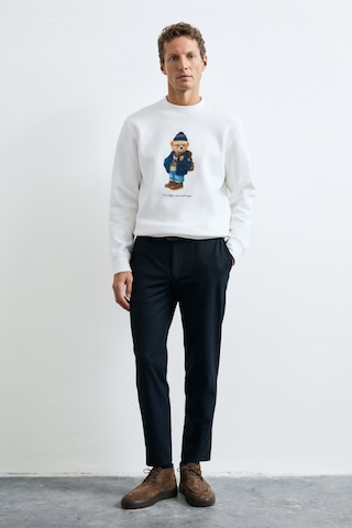 Lufian Mıles Erkek Sweatshirt Kırık Beyaz Kırık Beyaz 112030201100510