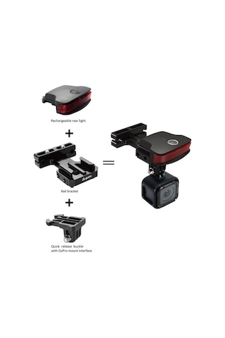 Guee Usb Şarjlı Stop Lambası B-mount Action Cam Siyah