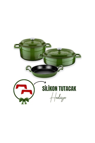 Lava Döküm 3x Trendy Serisi 6 Parça Tencere Seti 001