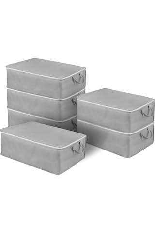 Homedeo - Baza Altı Ve Çekyat Tipi 2 Adet Hurç - 64x45x22cm Antrasit