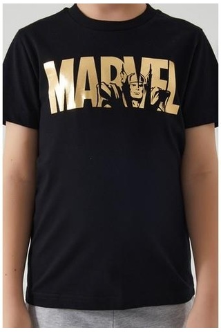 Marvel Erkek Garson Bermuda Takım-Siyah