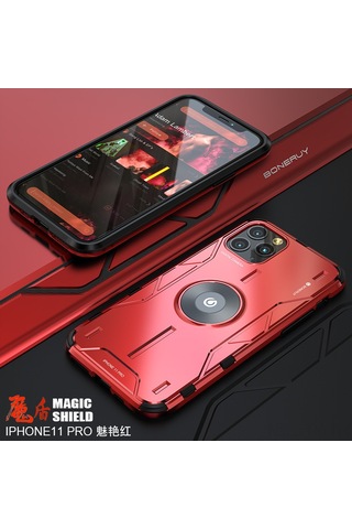 Teltree İphone Uyumlu 11/xr, Huawei Nova6 İçin Şok Emici Kılıf + Araç Tutucu Seti - Kırılmaya Dayanıklı, Kırmızı Renk İphone Uyumlu Xr