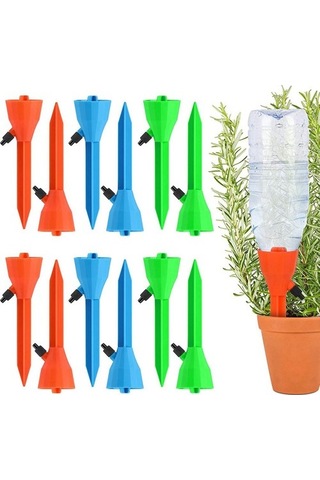 Bitki Sulayıcı, Yavaş Tahliye Kontrol Vanası Anahtarı İle 12pcs Kendinden Bitki Sulama Spike Sistemi, Otomatik Bitki Sulayıcı 6285 Hbcv00005wsvp5