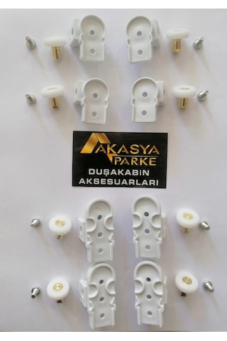 Duşakabin Teker Seti ( Bella Seri) (549468581) Beyaz