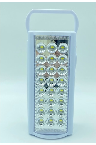 24 Büyük Ledli 80 Saat Yanan LED Şarjlı Işıldak Mavi