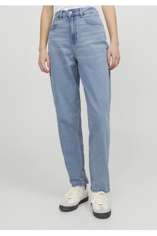Jack & Jones Kadın Mom Fit Jean - Lisbon 12227293 Light Blue Denim Mavi