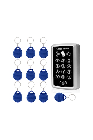 Rfid Şifreli Kapı Kilidi + Su Geçilmez Koruyucu Kılıf + 10 Tag