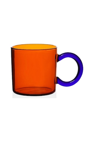 The Mia Renkli Cam Kupa Amber 250 Ml