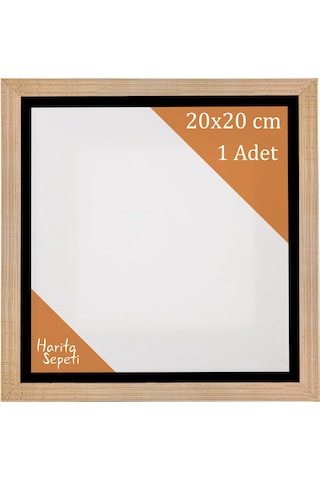 Gold Çerçeveli Tuval 20 x 20 CM Kare Profesyonel %100 Pamuk Boş Tablo