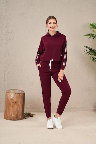 Pjs 23574 Kapüşonlu Kadın Eşofman Takım 001
