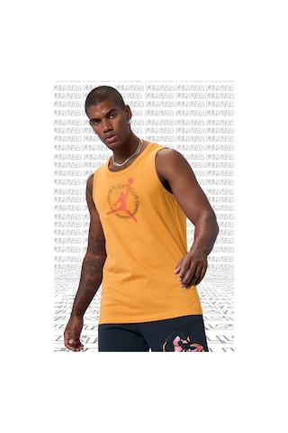 Nike Jordan Mvp Flight Cotton Tank Top Singlet Orange Pamuklu Erkek Spor Atlet Turuncu
