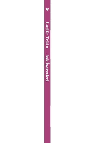 Aşk Işaretleri - Latife Tekin - Can Yayınları