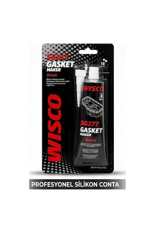 Wisco 300° Isıya Dayanıklı Siyah Sıvı Conta Tüp Silikon 85 G