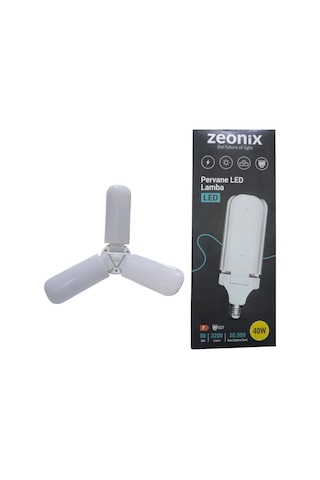 Zeonix 40w 3 Kanatlı Pervane Ampul ANTRASİT