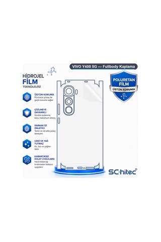 Schitec Vivo Y400 5g Fullbody Nano Kaplama Koruyucu Film