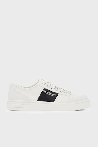 Armani Exchange Logolu Kanvas Sneaker Ayakkabı Erkek Ayakkabı Xm003616 Af29107 M0429 Kırık Beyaz