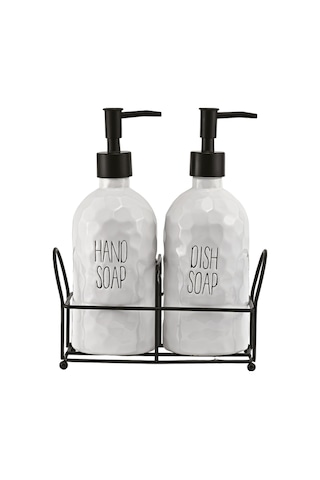 Sapone White 2'li Standlı Sabunluk