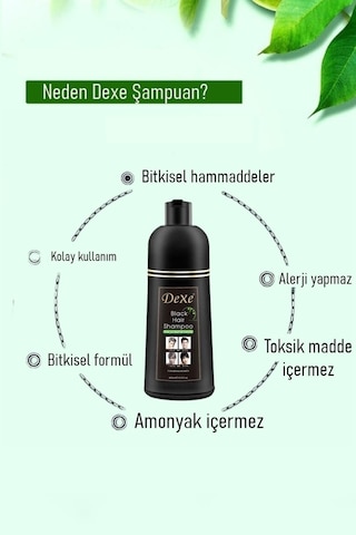 Dexe Saç Siyahlaştırıcı Şampuan 400 ML