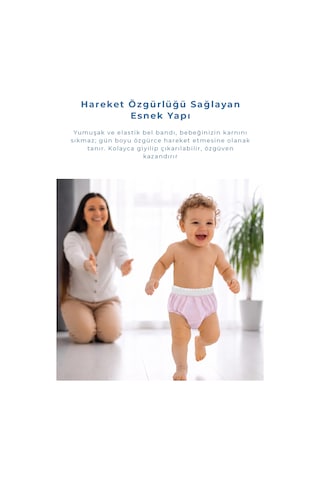 Babyjem Alıştırma Külodu 2'li Paket 3 Yaş Pembe