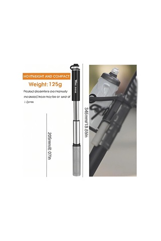 Ranyeek Alüminyum 120psı Yüksek Basınçlı Portatif Manuel Takviye Çubuğu - Bisiklet, Motosiklet, Top Lastikleri İçin, Gizli Hortum Ve Kolay Kurulum Çok Renkli