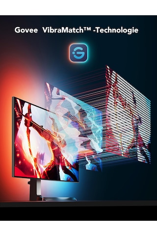 Monitör G1 İçin Govee Oyun Işığı, 27-34 İnç Tv Veya Pc İçin Tv Led Arka Işığı, Akıllı Rgbıc Wi-fi Tv Arka Işığı, 123 Sahne Modu Uygulama Kontrolü İle Çift Işık Boncukları, Alexa İle Uyumlu Siyah