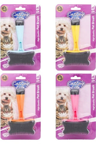 Cat/Doglife Plastik Uçlu Basmalı Tarak
