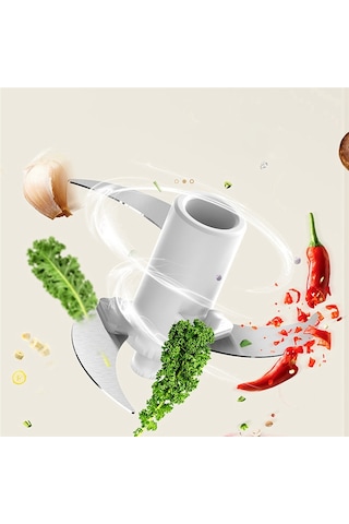 Elektrikli Sarımsak Püresi Öğütücü, Gıda Doğrayıcı, Kahverengi Kahverengi