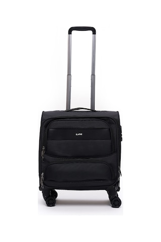 Elatae Macbook Air - Macbook Pro 15.6&16 İnç Uyumlu Laptop Bölmeli Kabin Boy Pilot Valiz Siyah Pltvlz910 Siyah