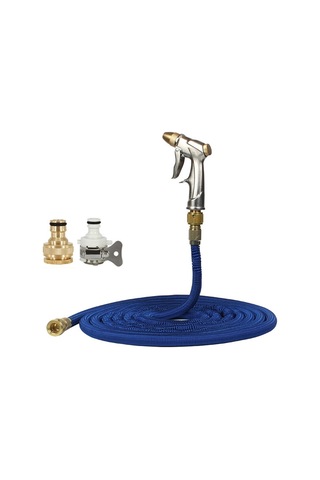 Sones 25ft 2.5m Araba Yüksek Basınçlı Yıkama Aleti Teleskopik Su Borusu Seti Mavi