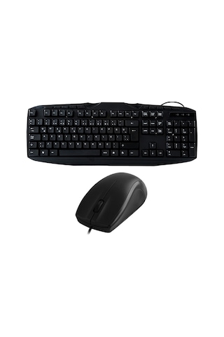 Everest UN-796 Kablolu Multimedia Q Klavye Mouse Set