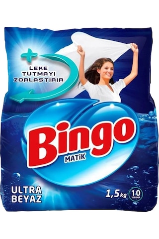 Bingo Ultra Beyaz Ve Renkli Toz Çamaşır Deterjanı 1,5 Kg 2 Li Set