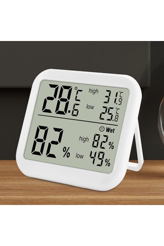 Homyl Led Ekranlı Oda Termometresi Nem Ölçer Dijital İç