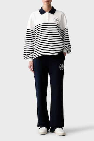 Tommy Hilfiger %100 Pamuk Logolu Relaxed Fit Sweat Kadın Sweat Ww0ww50036 0fg Beyaz-lacivert Beyaz - Lacivert