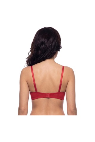 Donlaritta Kırmızı Dolgulu Desenli Push Up Destekli Sütyen 70b - 75b - 80b- 85b