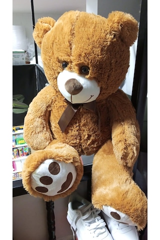 Peluş 100 Cm Patili Sevimli Kahverengi Ayı Uyku Arkadaşı Çok Renkli