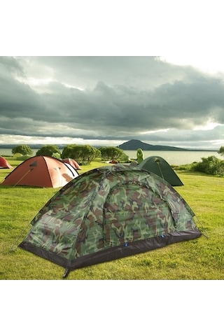 Bloomnest Tek Su Renkli Pu1000mm Kişilik Kamuflaj Kamp Hafif Geçirmez Çok Çadırı 1117g - Renkli Desen Re Çok Renkli Çok Renkli