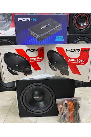 Forx Takım Set 30cm Bass 300rms Anfi 4000wat Forx Oval Midrange