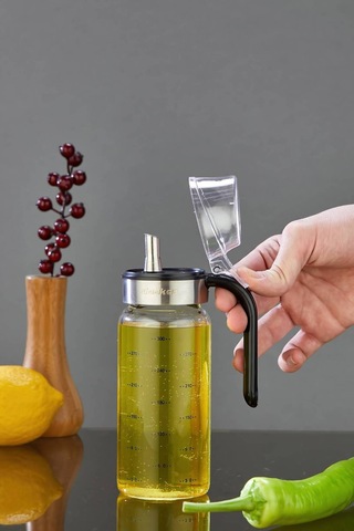 Cooker 300 Ml Borosilikat Cam Yağlık Ckr3852 Siyah