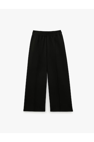 Koton Beli Lastikli Basic Eşofman Altı Siyah 7wkg40123ak