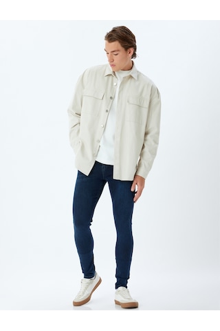 Koton Super Skinny Fit Kot Pantolon - Justin Jean İndigo Stone 5wam40084ıd İndigo - Taş