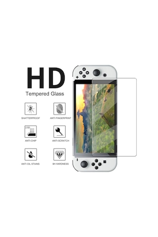 Nintendo Switch Oled Ekran Koruyucu 9h Nano Temperli Cam