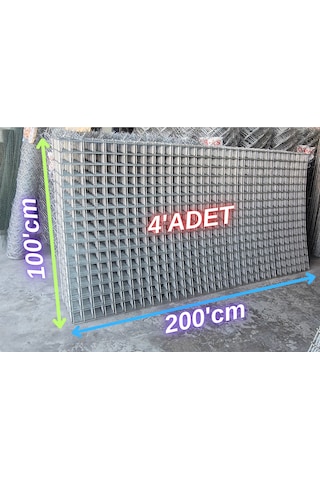 Hasır Tel- 5.5 X 5.5 Göz Aralıklı - 3.5'mm 100 X 200 Ebatında - 4 Adet