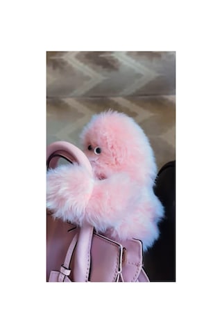Mirumi Pembe Şarjlı Orjinal Ürün - Akıllı Peluş Robot Çanta Charmı